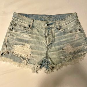 American Eagle Light Wash Jean Shorts